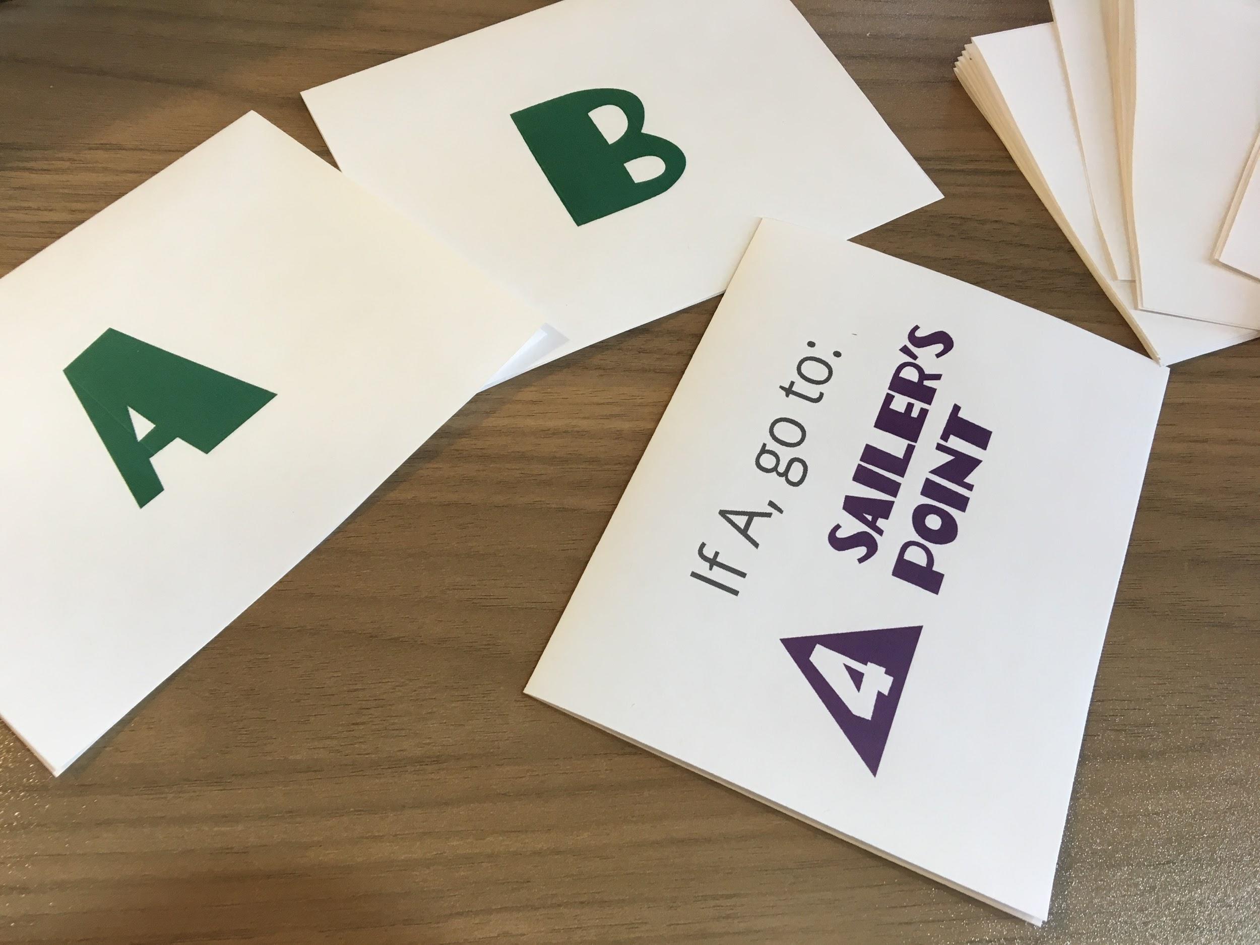 A and B