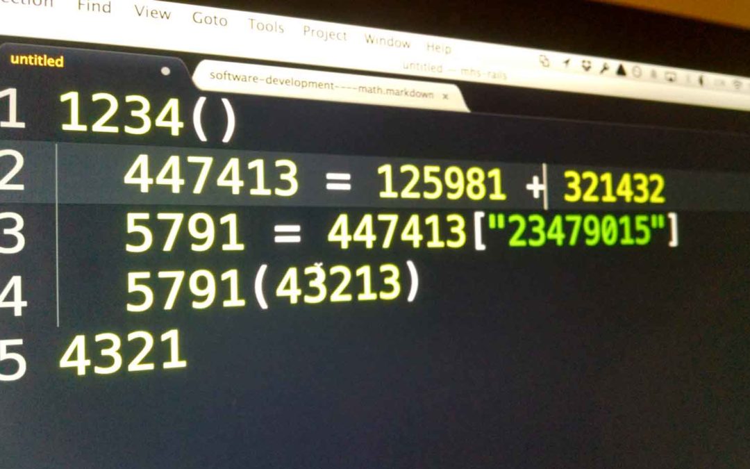 Math Is Not Necessary for Software Development